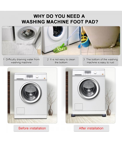 Revspoir Washing Machine Feet Pads