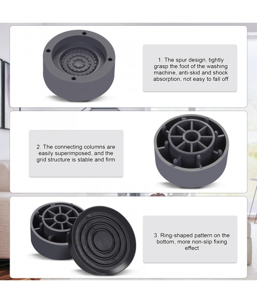 Revspoir Washing Machine Feet Pads