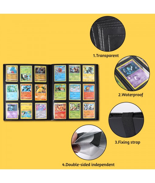 Revspoir Trading Cards Album - 432 Side Loading Pocket, 24 Pages, 18 Pockets Each Page