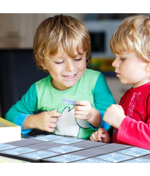  Revspoir Trading Cards Album - 432 Side Loading Pocket, 24 Pages, 18 Pockets Each Page, Waterproof Card Binder for Pokemon, Elastic Strap Prevent Card from Falling（White） 