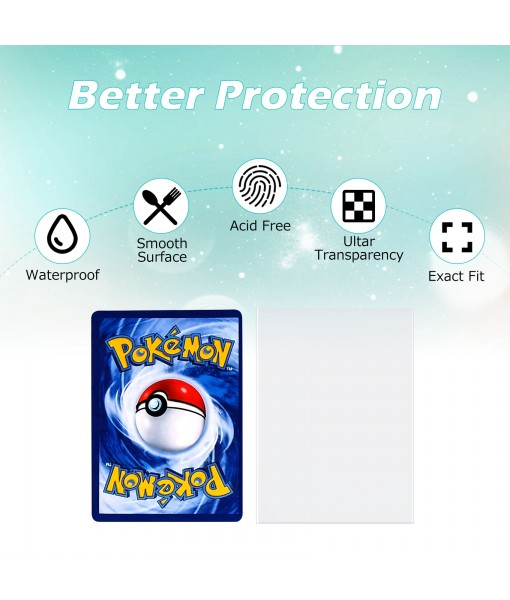 Revspoir 200pcs Trading Card Sleeves